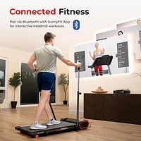 Sunny Health & Fitness Smart Slim Treadmill with Arm Exerciser – SF-T723007