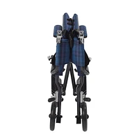 Fauteuil de transport très léger en aluminium noir Fly Lite de Drive Medical