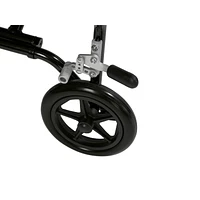 Fauteuil de transport très léger en aluminium noir Fly Lite de Drive Medical