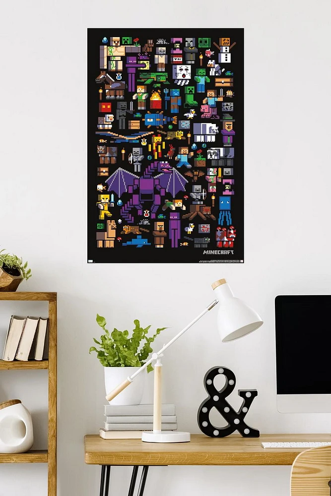 Minecraft - Mobbery Wall Poster, 22.375" x 34"