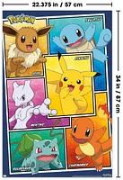 Pokémon - Group Collage Wall Poster, 22.375" x 34"