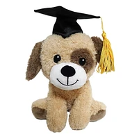 Way To Celebrate Graduation Small Plush Dog, 6.5inch