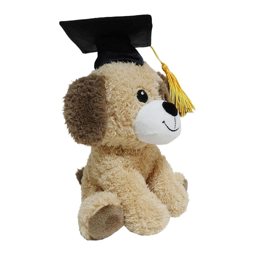 Way To Celebrate Graduation Small Plush Dog, 6.5inch