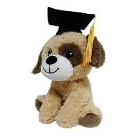 Way To Celebrate Graduation Small Plush Dog, 6.5inch