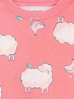 Carter's Child of Mine 2 pièces en coton pour petites filles - Mouton rose