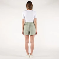DV Short plissé avec ceinture élastique froncée
