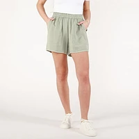 DV Pleated shorts with a shirred elastic waistband