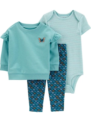 Ensemble cardigan Carter's Child of Mine IG - Papillon bleu