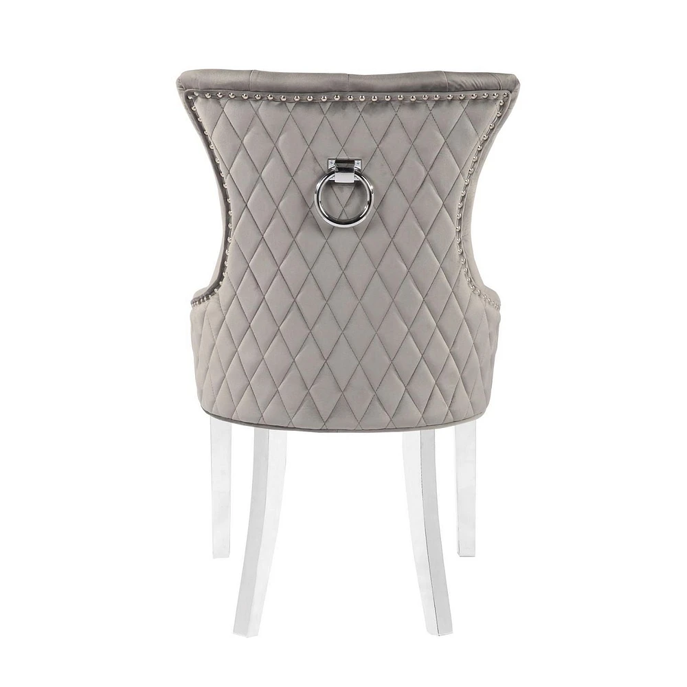 Plata Import Champagne Chair in Grey - Set 6