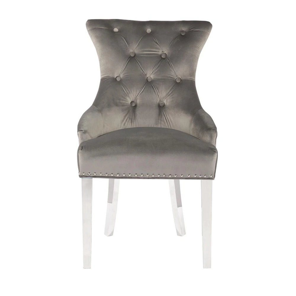 Plata Import Champagne Chair in Grey - Set 6