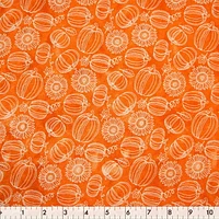 Fabric Creations  Orange Harvest Bounty Cotton Fabric by the Metre 107 cm (42")