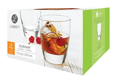 Durham double-old-fashioned Glass Set, 4 piece