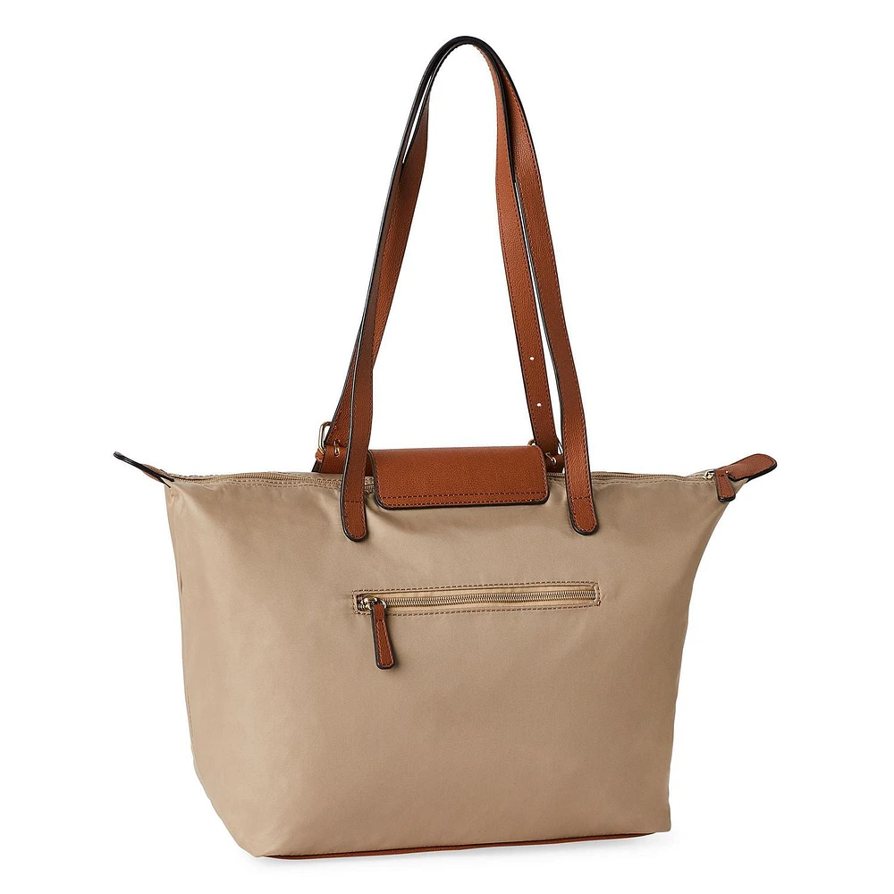 Sac fourre-tout en nylon Time and Tru pour femmes Taille unique