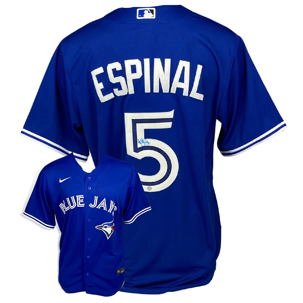 Santiago Espinal Signed Toronto Blue Jays Replica Nike Royal Jersey