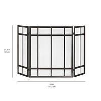 Pleasant Hearth FA017SB Mission Fireplace Screen