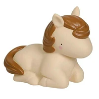 A Little Lovely Company - Horse Nightlight - Customizable with Sticker Sheet - Timer Setting Turns Off After 15 Minutes - Soft Glow for Dreamy Horse Adventures - Perfect for Kids' Rooms