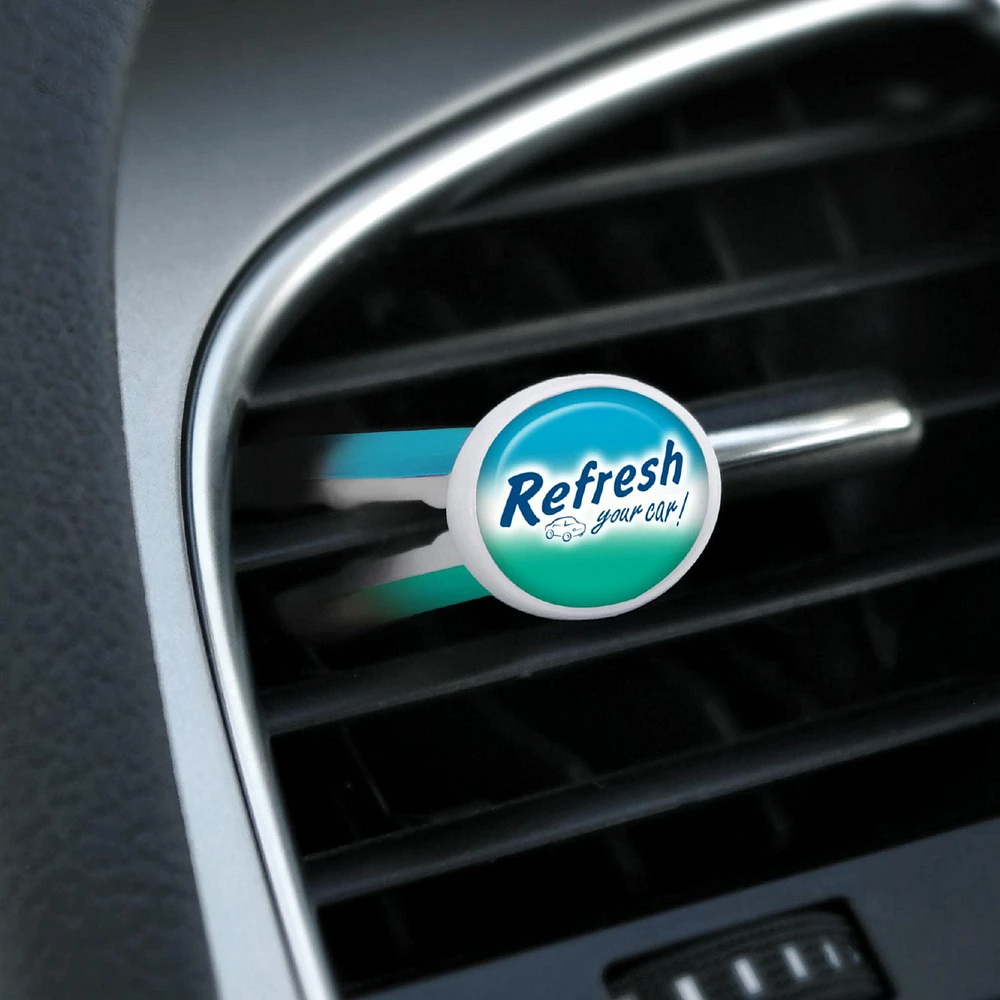 Refresh Your Car! Vent Air Freshener (Fresh Strawberry/Cool Lemonade Scent, 6 Pack), Pack of 6