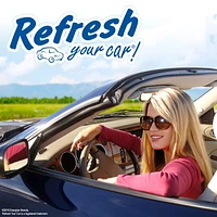 Refresh Your Car! Vent Air Freshener (Fresh Strawberry/Cool Lemonade Scent, 6 Pack), Pack of 6