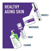CeraVe Crème Anti-Âge pour le Visage avec SPF 30 et 3 Céramides | Crème avec Acide Hyaluronique et Rétinol Conçue pour Aider à Réduire l'Apparence des Rides et Ridules | Sans Parfum