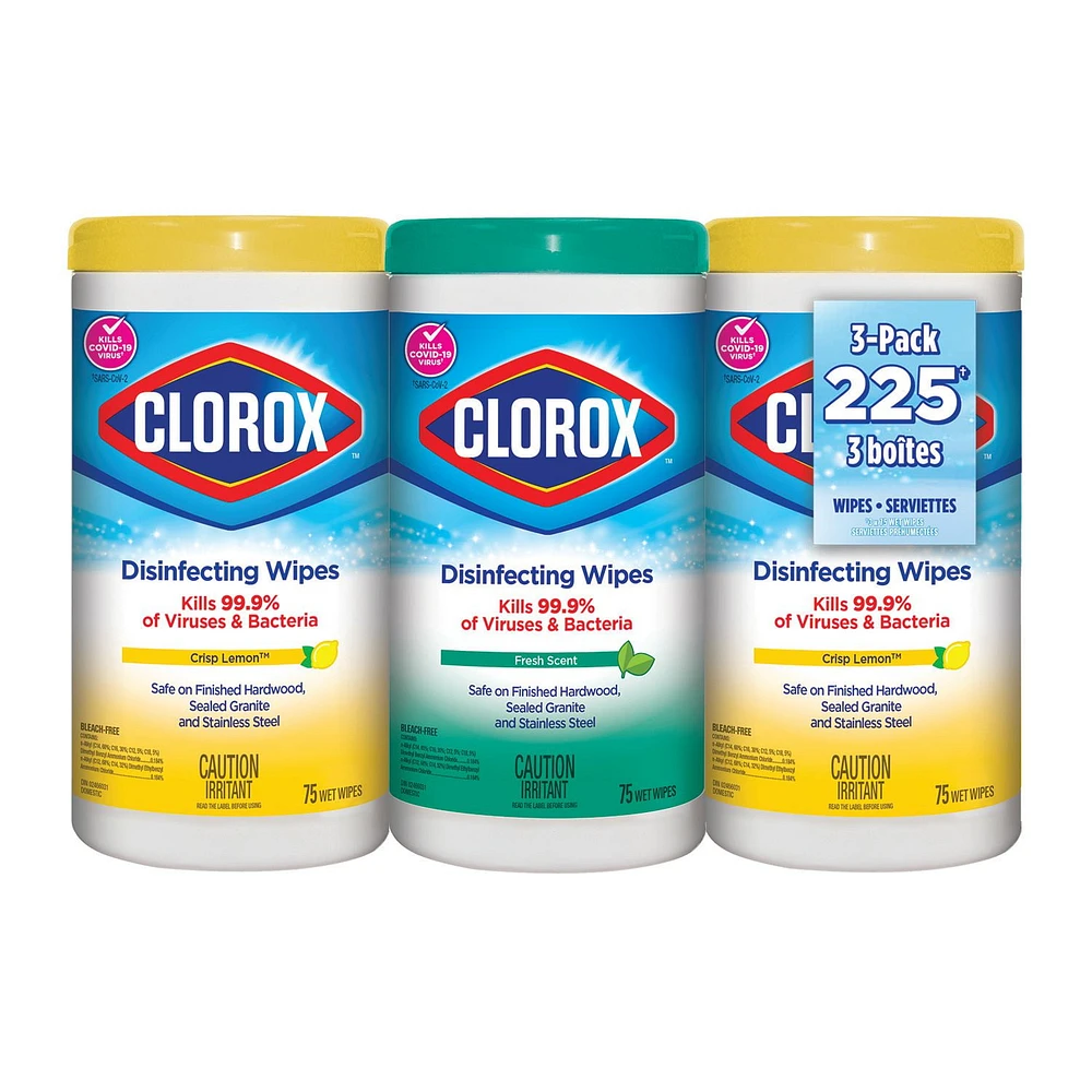 Clorox® Disinfecting Wipes Fresh Scent & Crisp Lemon,