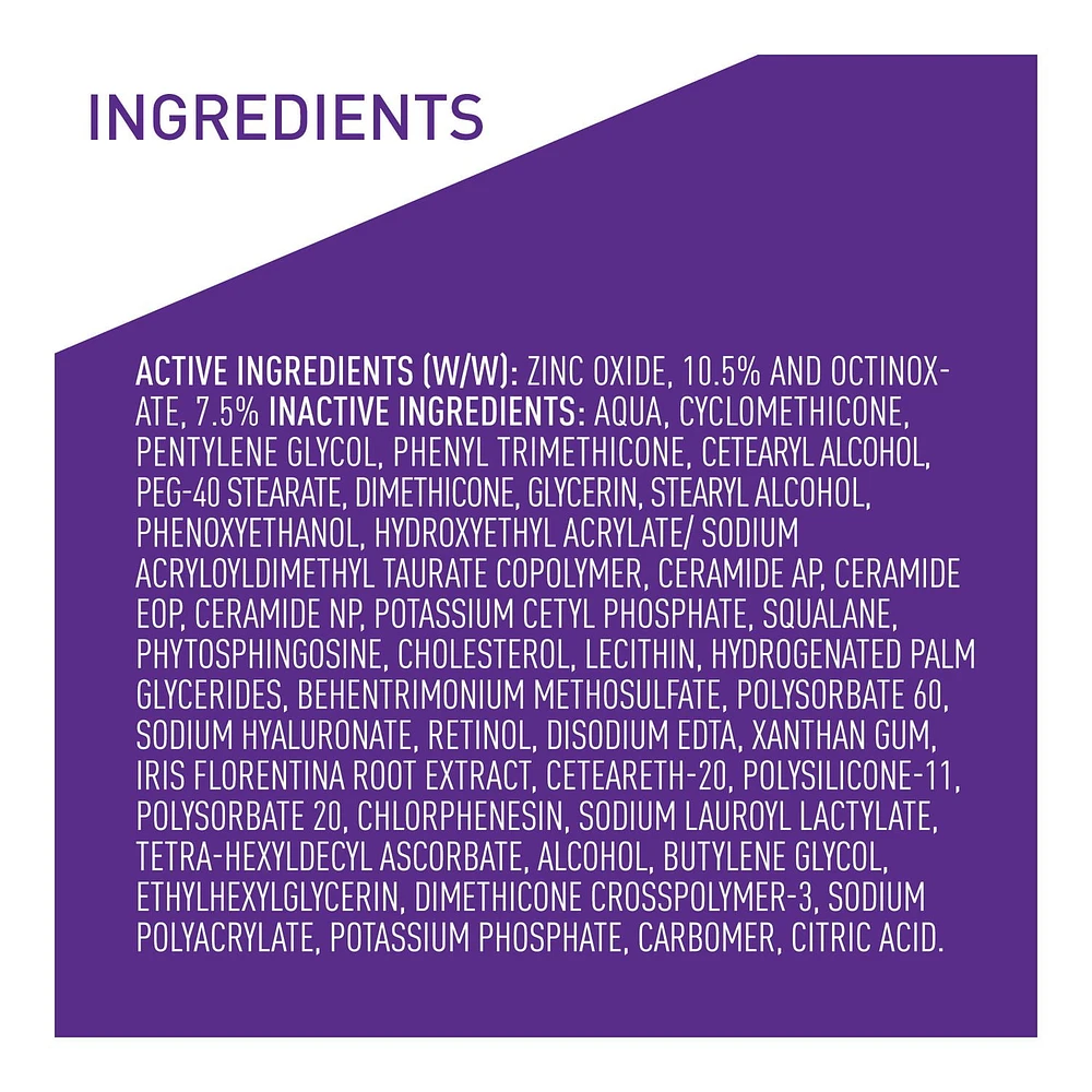CeraVe Crème Anti-Âge pour le Visage avec SPF 30 et 3 Céramides | Crème avec Acide Hyaluronique et Rétinol Conçue pour Aider à Réduire l'Apparence des Rides et Ridules | Sans Parfum