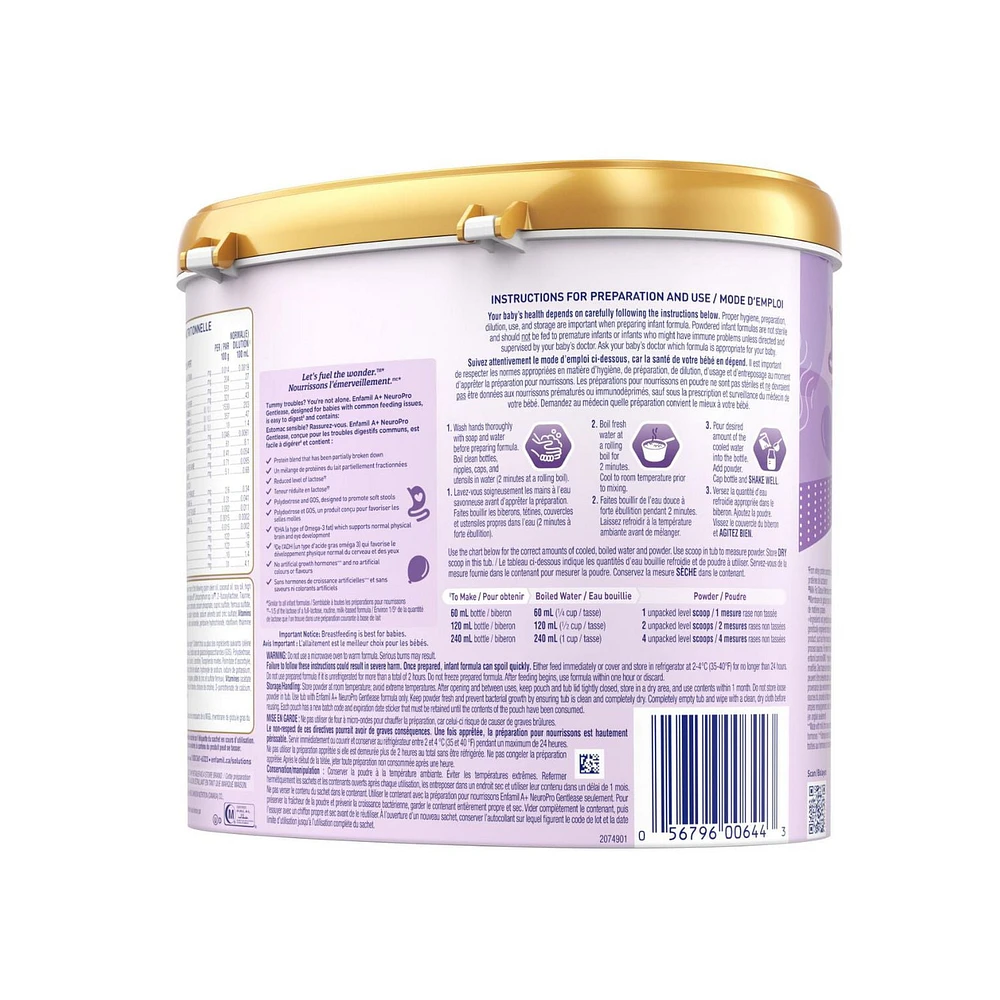 NeuroPro™ Gentlease, Baby Formula, 0-12 months, Powder Tub, 553g