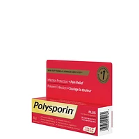 POLYSPORIN® Crème + Analgésique, 30 g en tubes de 30 g.