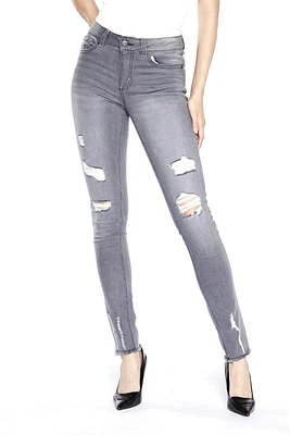 Jeaniologie ™ Women High Rise Skinny Jeans | Light Wash