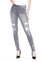 Jeaniologie ™ Women High Rise Skinny Jeans | Light Wash