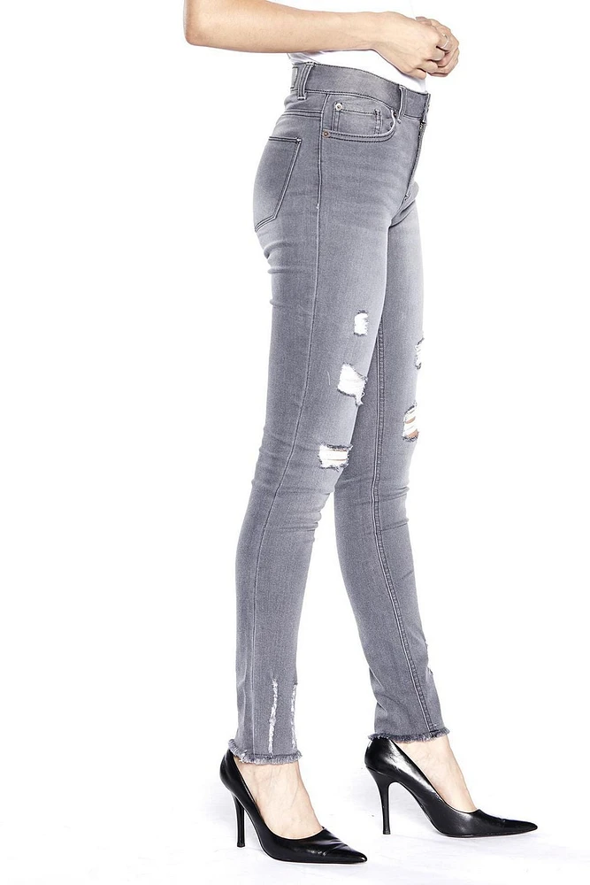 Jeaniologie ™ Women High Rise Skinny Jeans | Light Wash