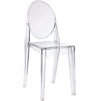 Nicer Furniture Ghost Clear Side Chair