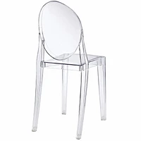 Nicer Furniture Ghost Clear Side Chair