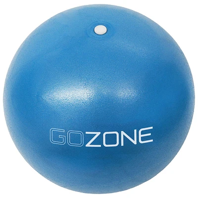 GoZone Exercise Ball for Pilates, Balance Ball for Toning, Yoga and Barre, Anti Burst, Includes Hand Pump, Blue, 9 Inch, Pilates Exercise Ball