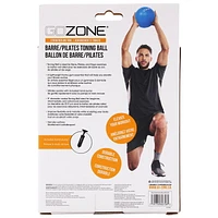 GoZone Exercise Ball for Pilates, Balance Ball for Toning, Yoga and Barre, Anti Burst, Includes Hand Pump, Blue, 9 Inch, Pilates Exercise Ball