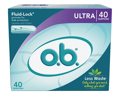 o.b. Original Non-Applicator Tampons Ultra Absorbancy