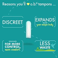 o.b. Original Non-Applicator Tampons Ultra Absorbancy