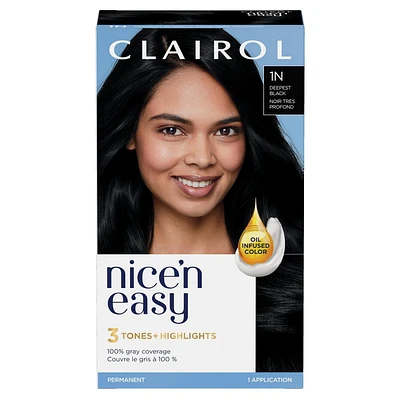 Coloration permanente Clairol Nice'n Easy Couverture Des Cheveux Gris À 100