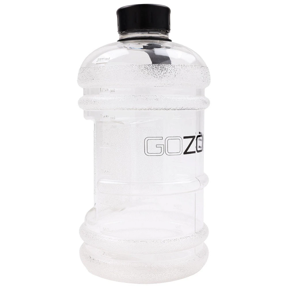 GoZone Water Bottle Jug, Half Gallon Sports Water Jug with Carry Handle, Clear, 64 oz, 64 oz Water Bottle Jug