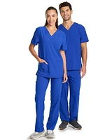 Haut d’uniforme médical à encolure en V Core Essentials unisexe Scrubstar WC846