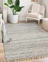 Verginia Berber Natural & Black 5 ft. 3 in. x 7 ft. 5 in. Area Rug