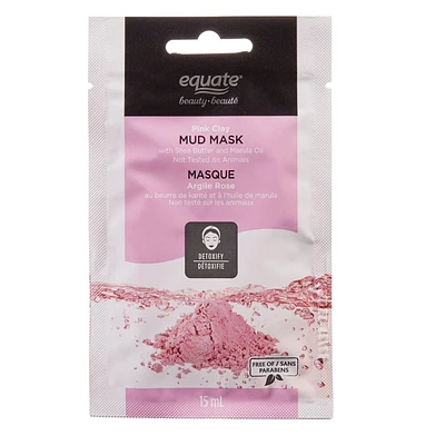 Masque Argile Rose au beurre de karité et à l'huile de marula Détoxifie 15mL