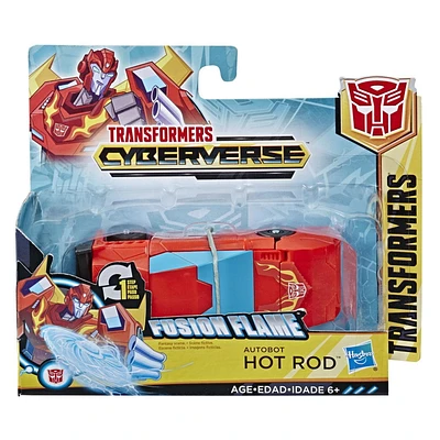 Transformers Toys Cyberverse Action Attackers: 1-Step Changer Autobot Hot Rod Action Figure