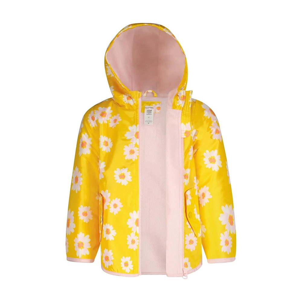 Carter’s Child of Mine Baby Girls' Hooded Raincoat with pockets