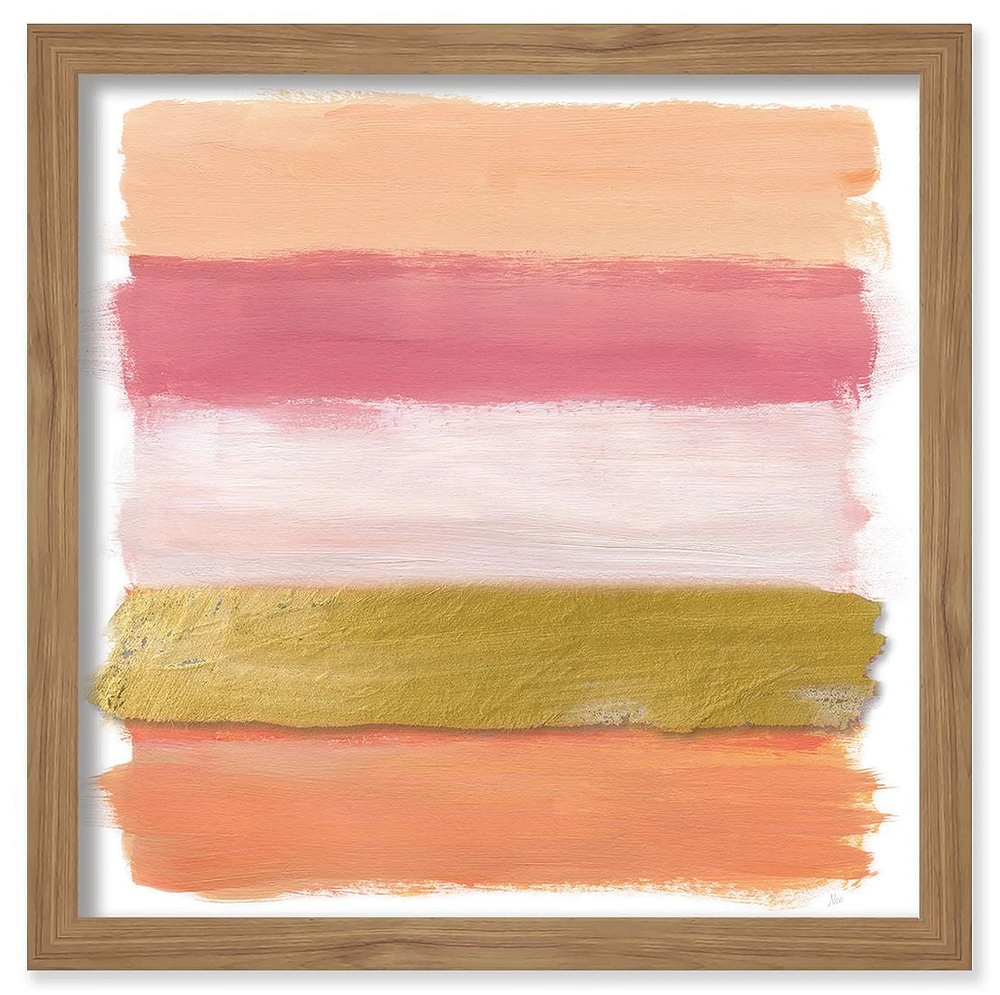 Artissimo Designs Coral Strokes Shadowbox - 14W x 14H x 1.18D