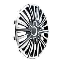 Alpena 15" Motion Wheel Covers, Silver & Black, set of 4