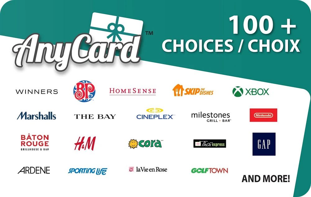 Canada AnyCard Celebrate $50 eGift Card (Email Delivery)