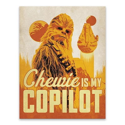 Artissimo Designs Copilot - Toile imprimée Chewie - 6.5W x 8.5H x .5D