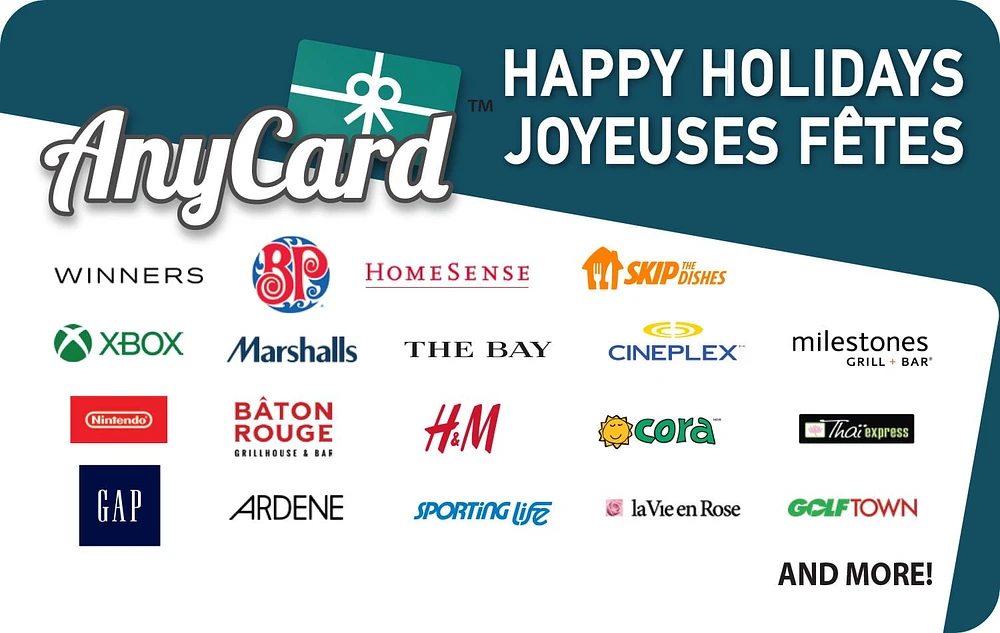 Canada AnyCard Holidays $50 eGift Card (Email Delivery)