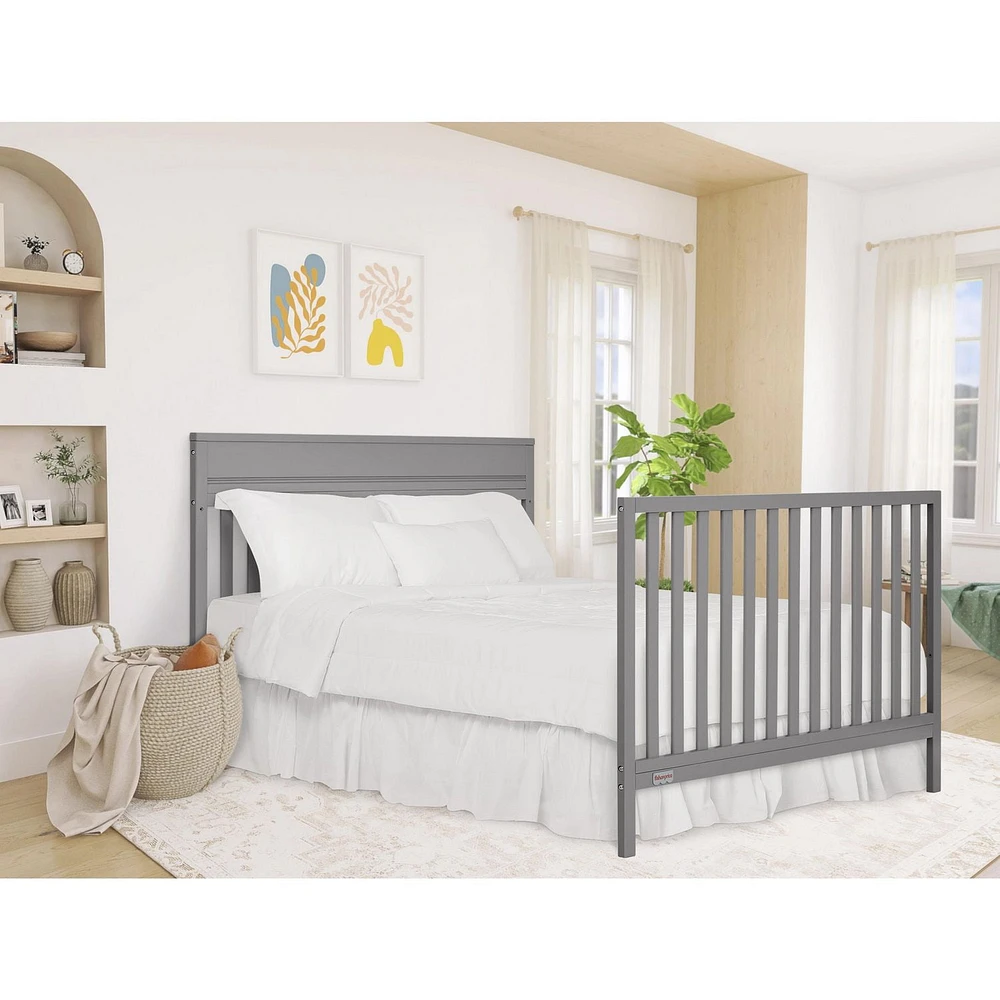 Fisher-Price Miles 5-in-1 Convertible Crib by Dream On Me, 3 height setting