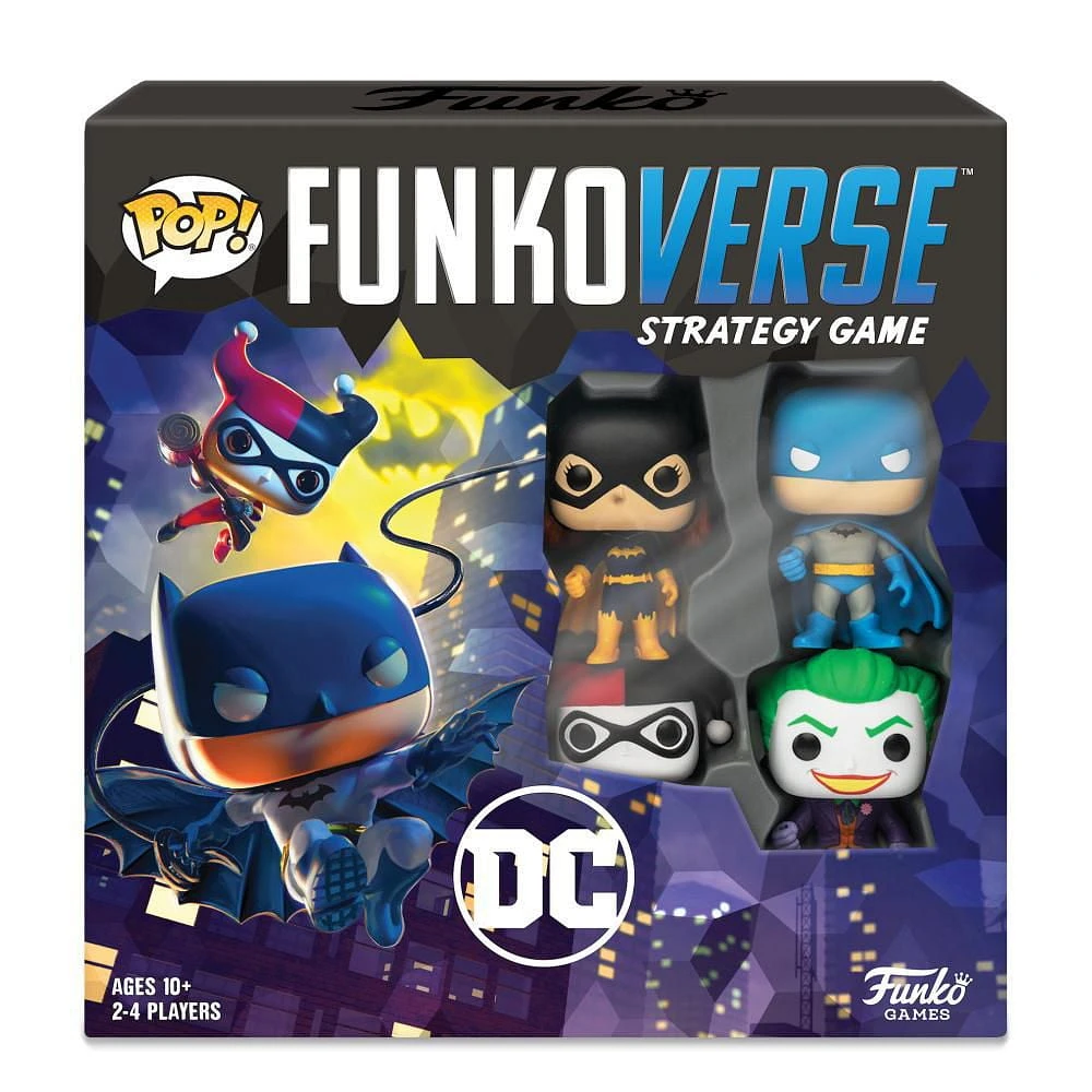 Funkoverse™ Strategy Game: DC 4-Figure Pack (2-4 Players)